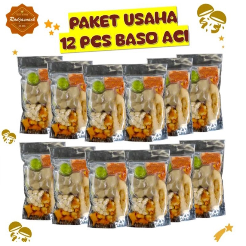 

BUNDLING 12 BUNGKUS BASO ACI CUANGKI INSTAN KALDU FOOD BAKSO CUANGKI