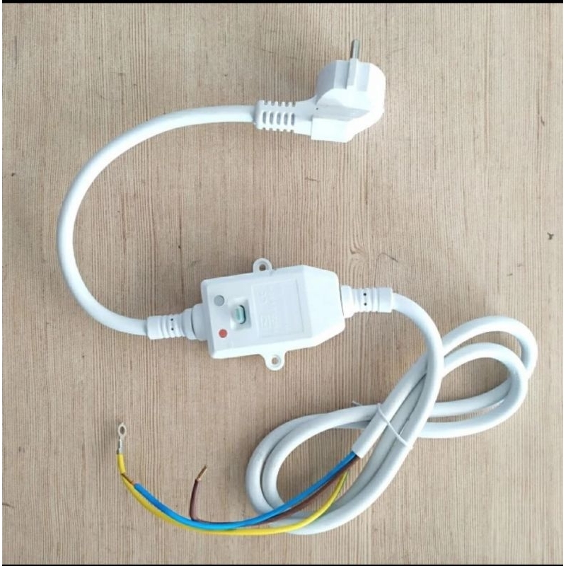 Kabel ELCB Water Heater Listrik 16A / Kabel Pengaman Anti Setrum/Konslet