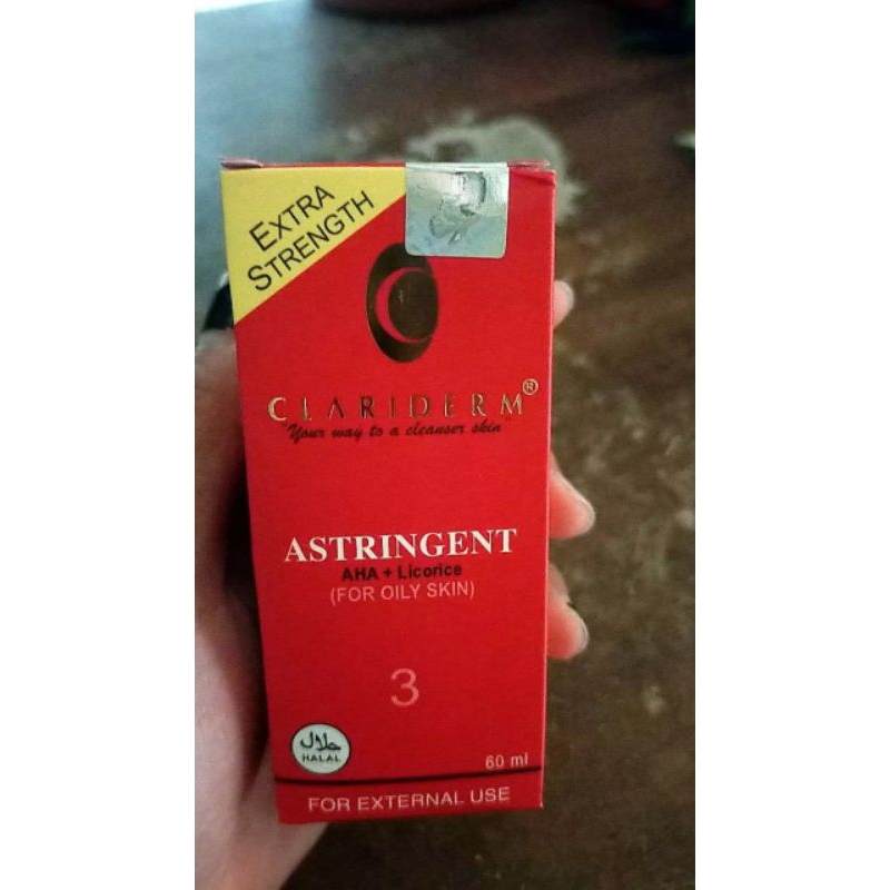 CLARIDERM TONER WAJAH ASLI IMPORT FILIPINA HOLOGRAM SEGEL ORIGINAL