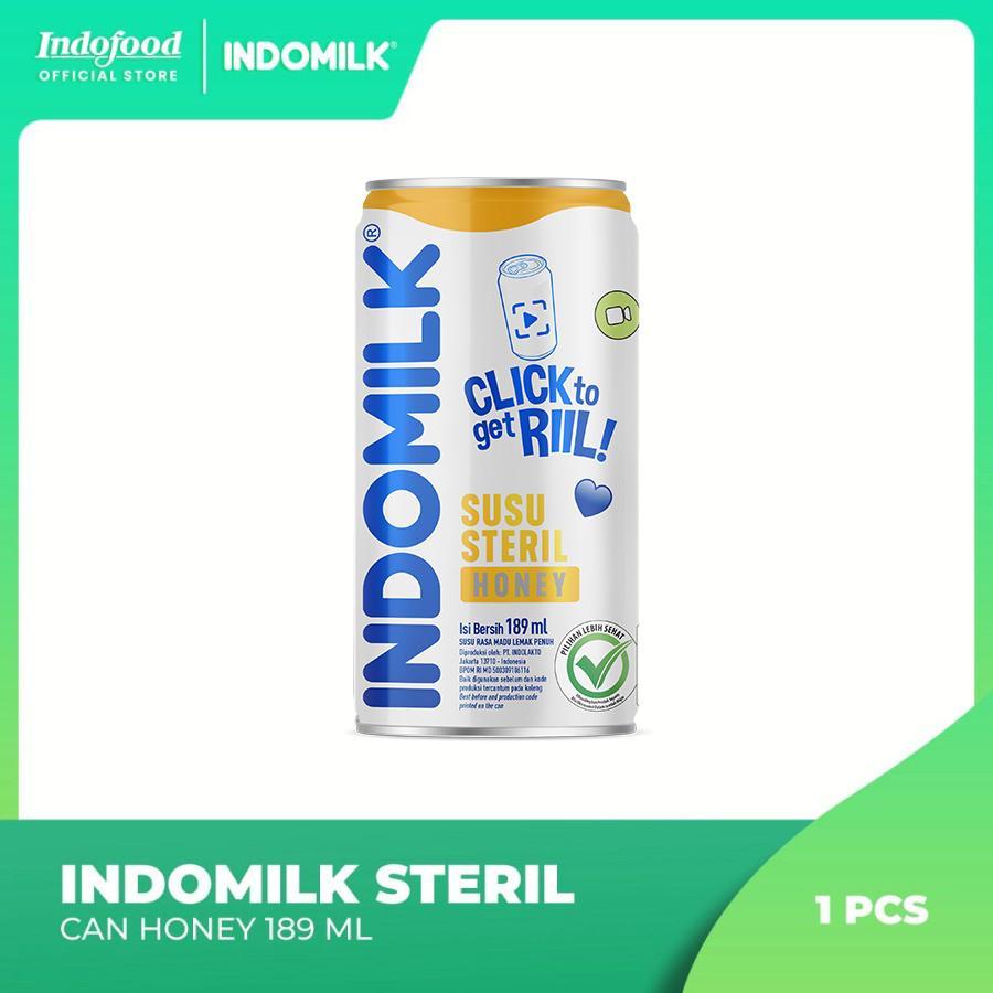 

SUSU STERIL CAN INDOMILK Honey 189ML