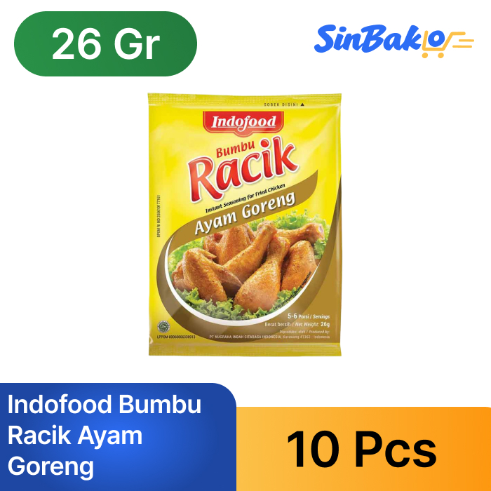 

Indofood Bumbu Racik Ayam Goreng 26gr (10 Pcs)