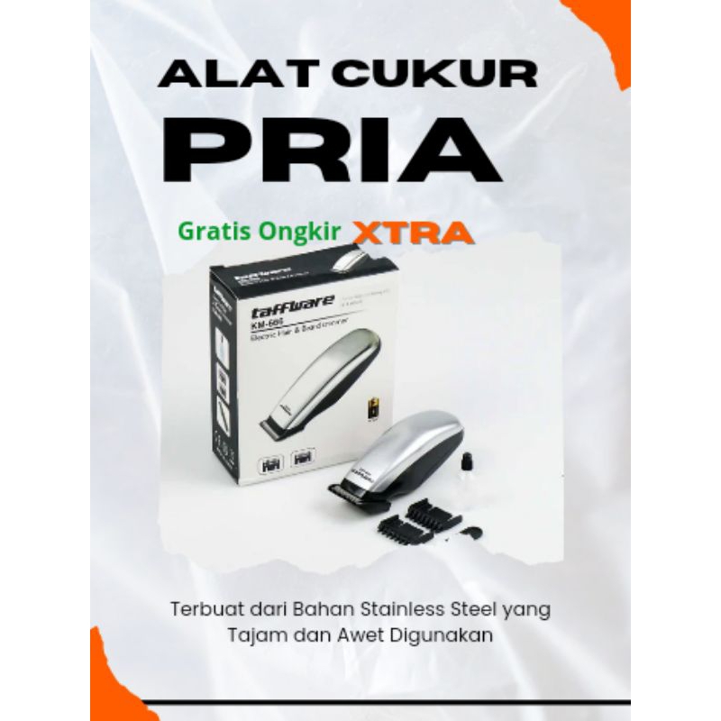 Taffware Alat Cukur Rambut Elektrik Pria