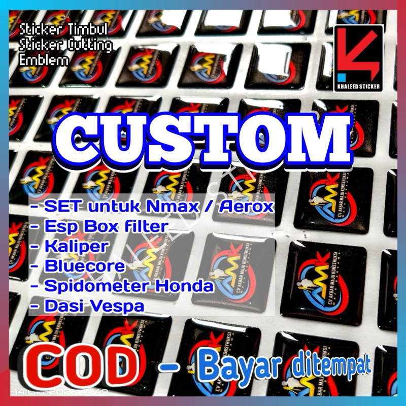STICKER EMBLEM CUSTOM STIKER TIMBUL CUSTOM
