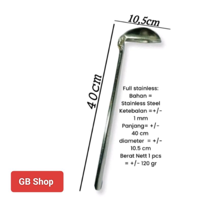 centong irus bakso murah irus soto irus sayur kuah jumbo FULL STAINLESS tebal