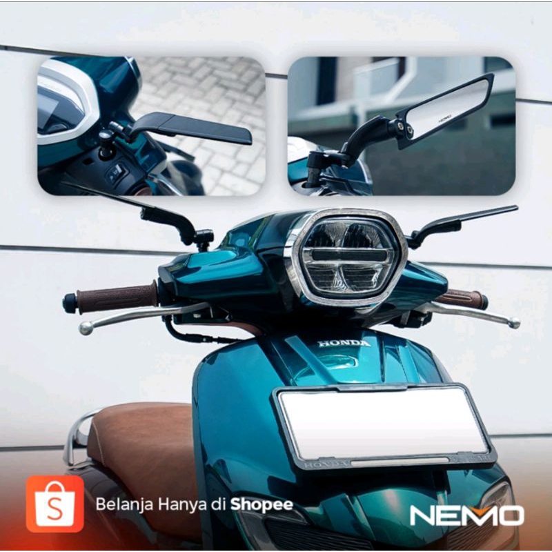 Spion Winglet Nemo model tipe kecil Genio Fazio Vario 160 Vario 150 Nmax Aerox Beat Dan semua motor 