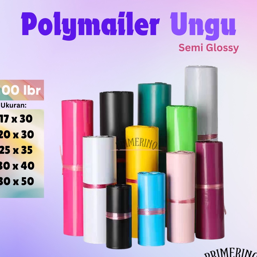 

Promo Terbatas 1 PCS Plastik Polymailer Ungu Lilac SEMI GLOSSY Plastik Packing Online 1 Lembar