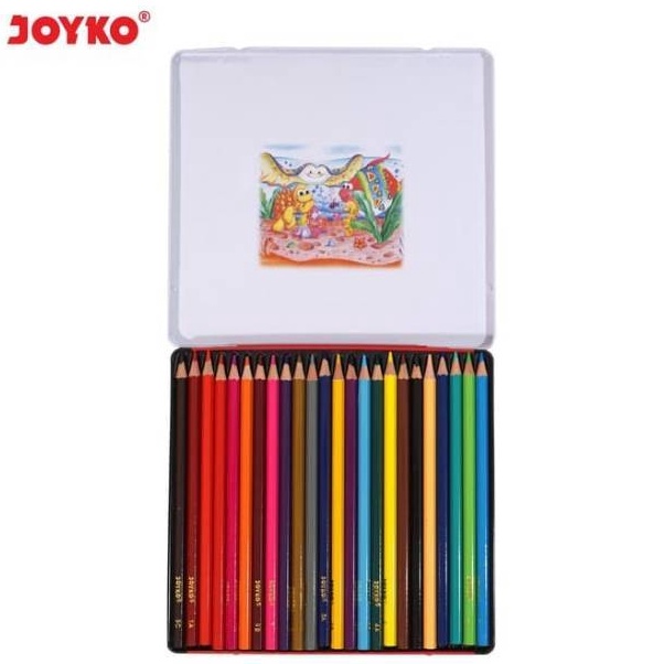 

Ready MG PENSIL WARNA COLOR PENCIL KALENG 24 WARNA JOYKO