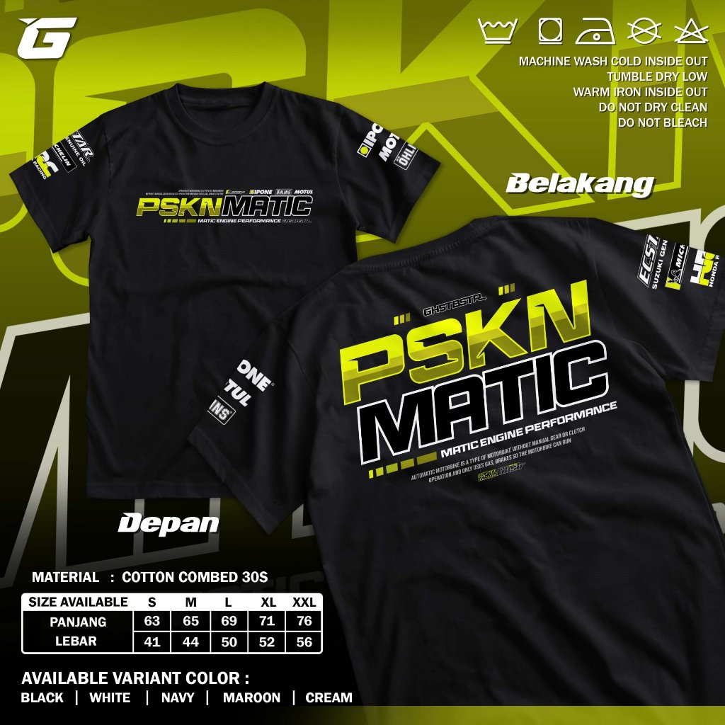 Kaos Racing PSKN MATIC GANK Matic Engine Performance Auotomatic Modification Pasukan Matic Standar T