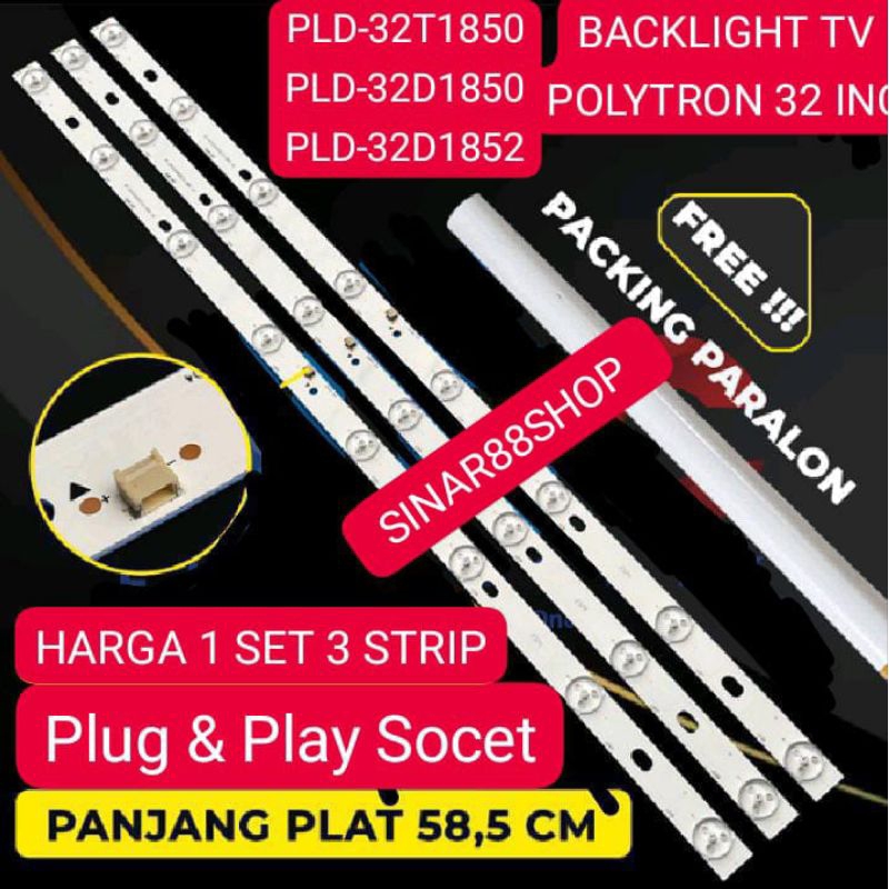BACKLIGHT TV POLYTRON PLD32D1850  PLD32T1852 PLD32D1850 PLD32T1850 PLD-32D1850  PLD-32T1852 PLD-32D1