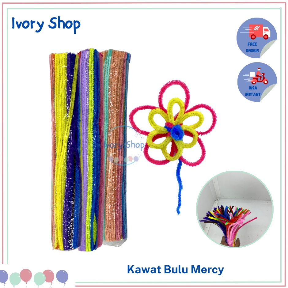 

Dapatkan disini Pipe Cleaner Flower Art Craft DIY Kawat Bulu Mercy Warna Mix 971 pcs Bucket Bunga Pastel Party Of Joy