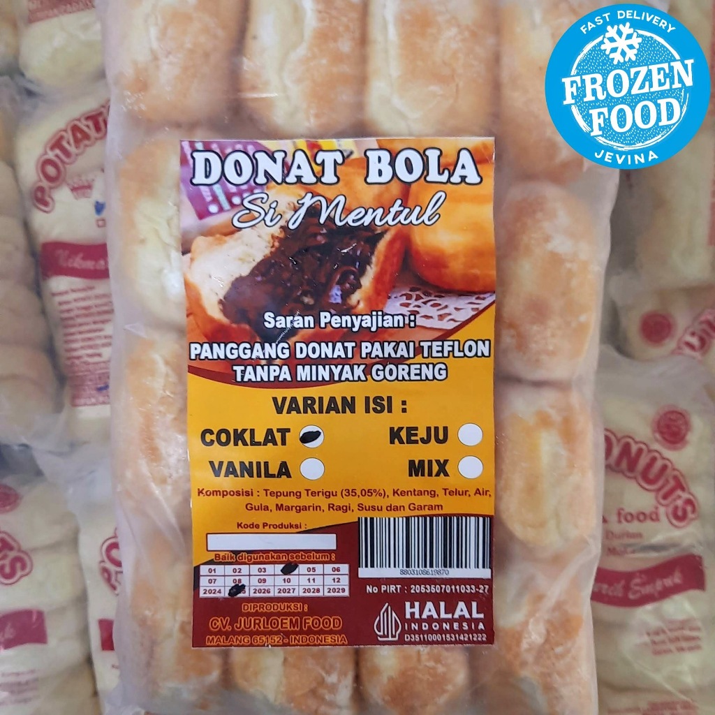 

Jurloem Donat Frozen Isi Coklat 16 pcs