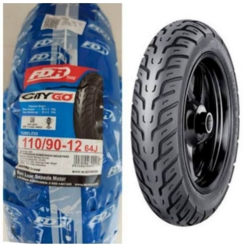 BAN TUBLES SCOOPY RING 12 FDR CITY GO 110/90 12 BAN SCOOPY BELAKANG