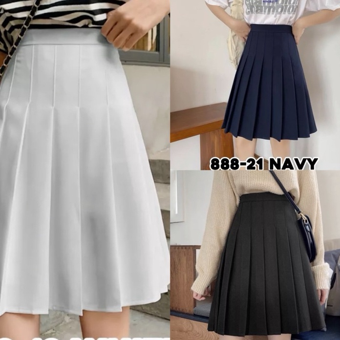 Ready Stok Rok Celana Polos Rempel Pendek Selutut 5cmRok Celana Wanita Rok Import Trendy