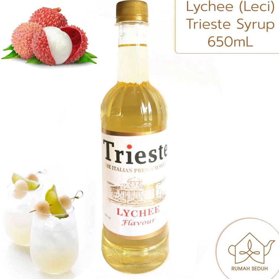 

9kSale 65 mL Trieste Lychee Syrup Sirup Litchi Sirop Leci Letci Strop Premium J77