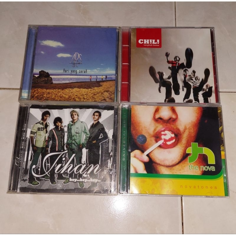 cd Indonesia original ARS 3C-Hari Yang Cerah / CHILI-Langkah Besar / JIHAN-Hey..Hey..Hey.. / THE NOV