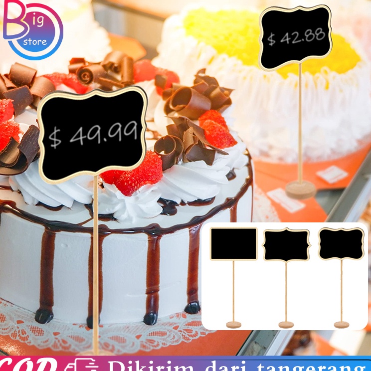 1pcs Mini Chalkboard Mini Papan Tulis Mini Papan Kapur Menu Cafe Papan Tulis Kapur Kecil