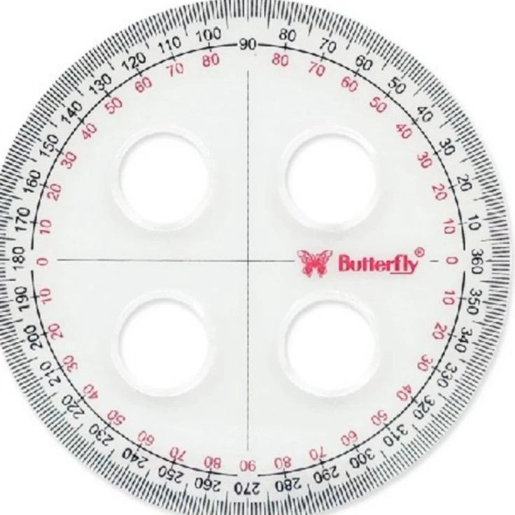 

Penggaris busur Butterfly 361cm Circle 1pak12pcs