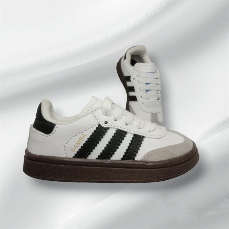 SEPATU SNEAKERS ADIDAS SAMBA PUTIH GARIS HITAM & HITAM GARIS PUTIH SIZE 21-35 PRIA DAN WANITA