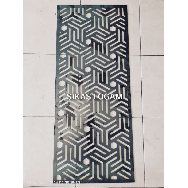 plat besi LASER CUTTING 120x60cm 1,5mm full