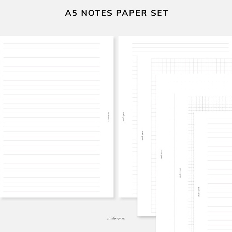 

A5 Notes Loose Leaf Kes Isi Binder Insert Refill
