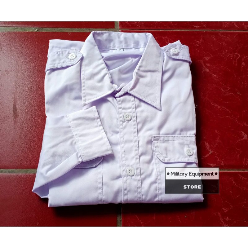 Kemeja putih pdh lengan panjang - Kemeja putih paskibra lengan panjang