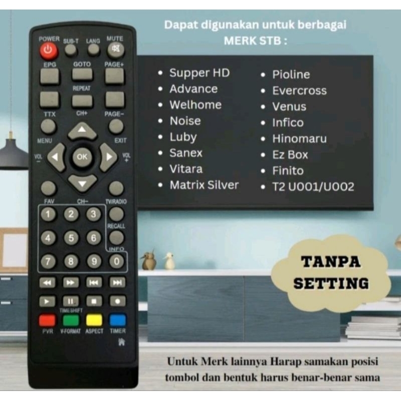 REMOT REMOTE STB Luby 01 02 03 sanex Evercross  Advance Hinomaru WELHOME