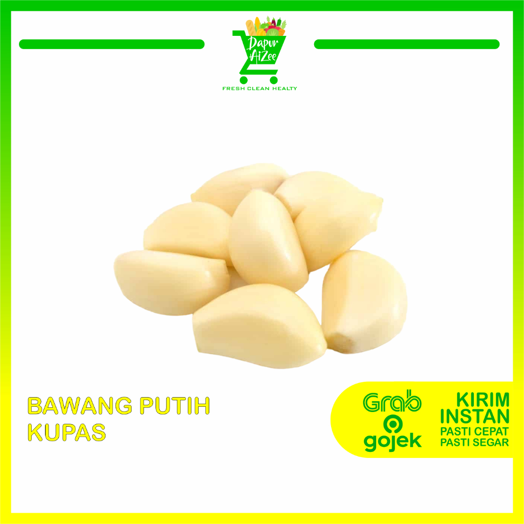 

Bawang Putih Kupas - Berat 100gr | Dapur Aizee