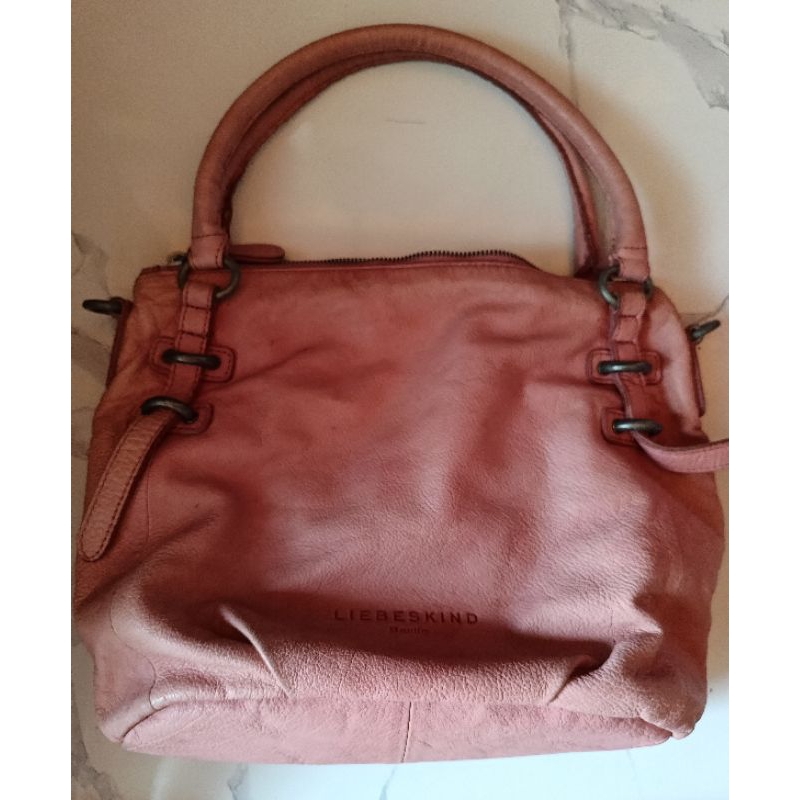 preloved tas liebeskind vintage pink wajar pemakaian original