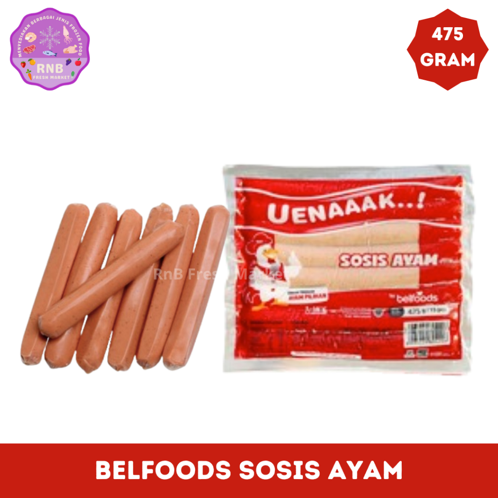 

Belfoods Uenaaak Sosis Ayam Netto 475 Gram
