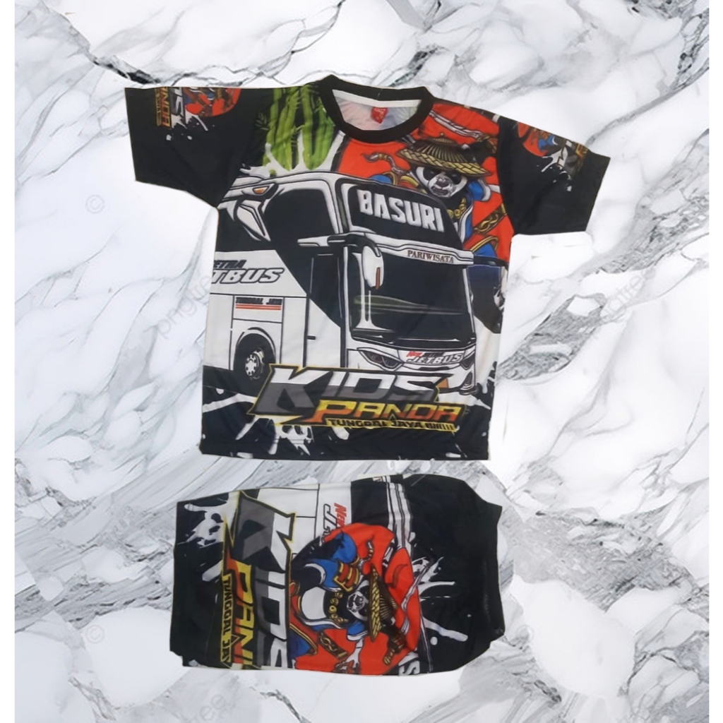 setelan kids panda || setelan bis telolet || setelan kids panda anak laki laki || baju bis basuri ||