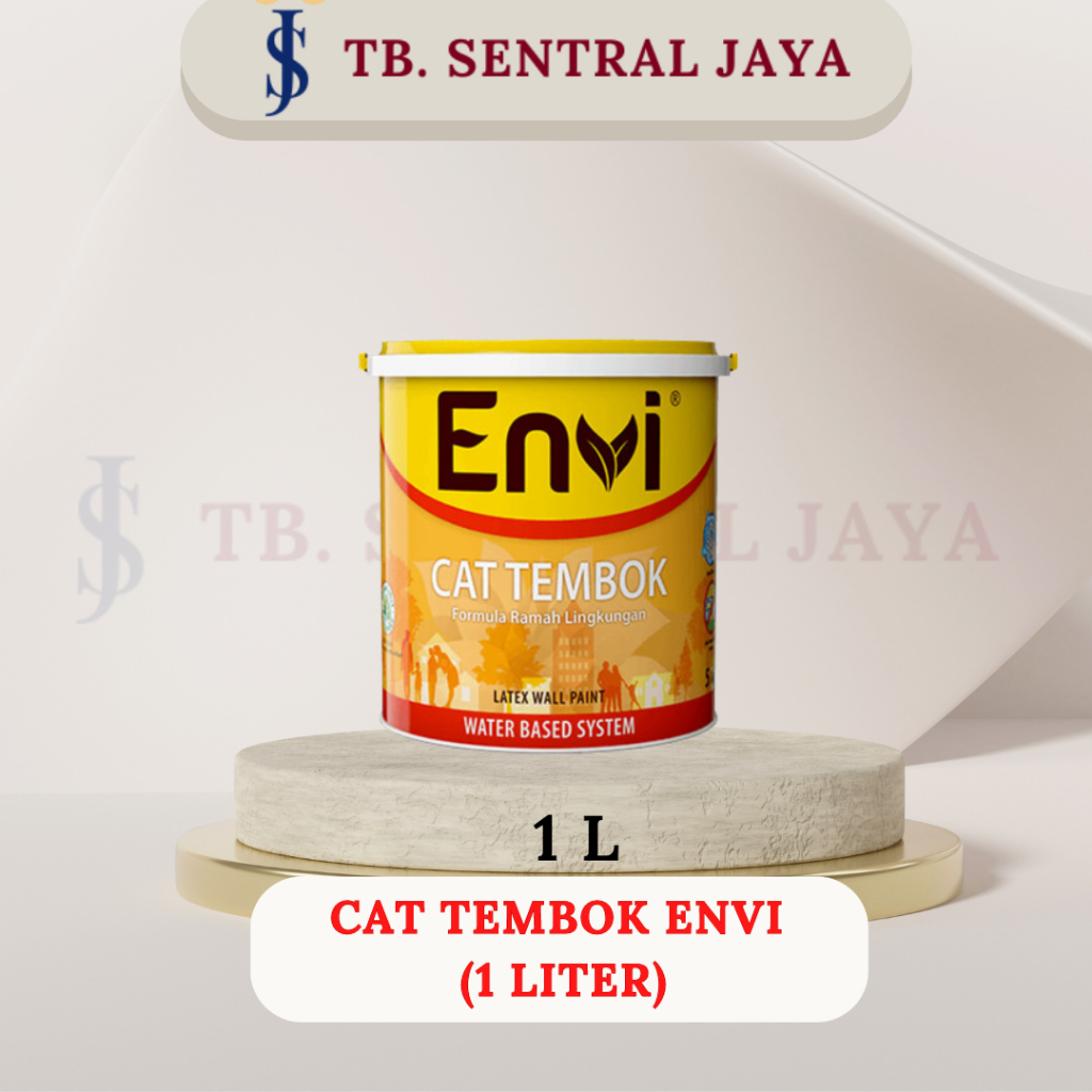 Envi Cat Tembok Latex 1 Liter/Cat tembok dalam dan luar