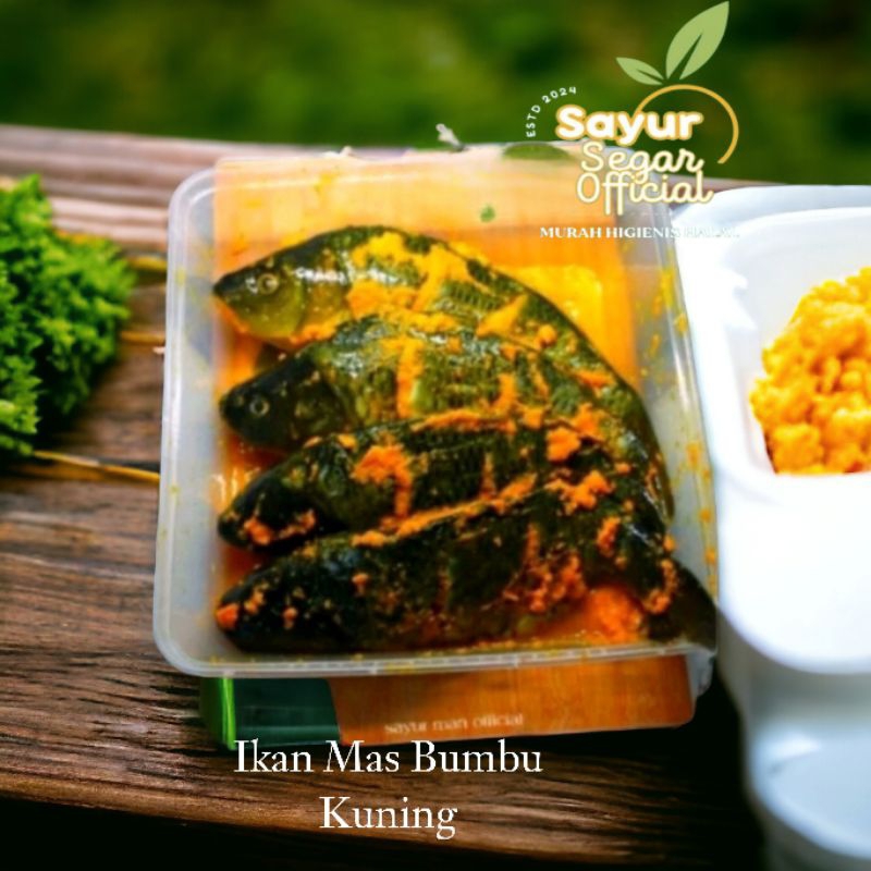 

Ikan Mas Bumbu Kuning 500gr