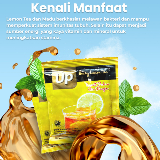 

CNI Up honey lemon tea asli original teh madu isi 15 sachet