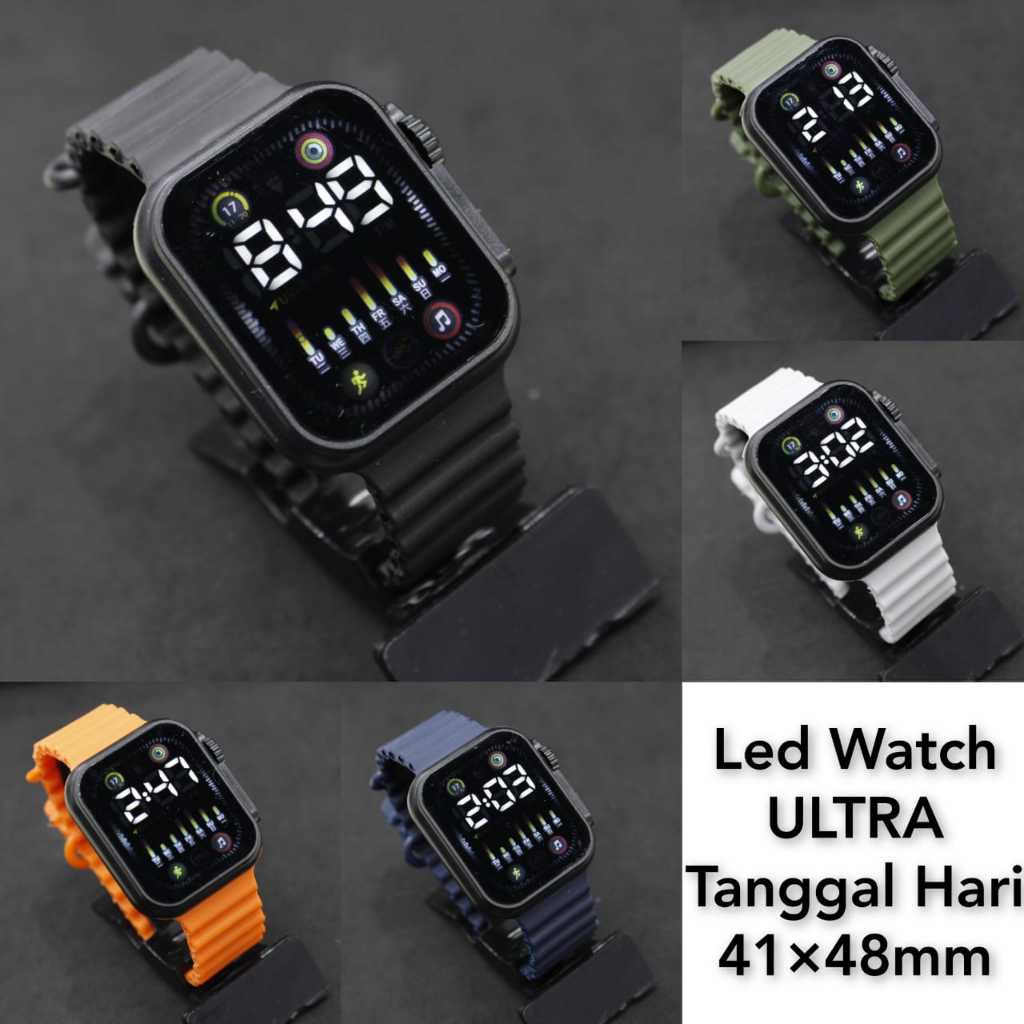 JAM TANGAN PRIA WANITA LED WATCH ULTRA LED DIGITAL MURAH