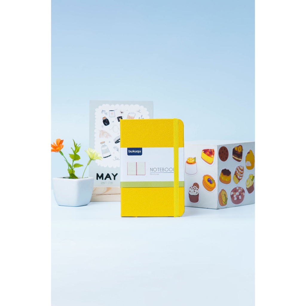 

Bukuqu Classic Notebook Uk A6 Yellow, Plain