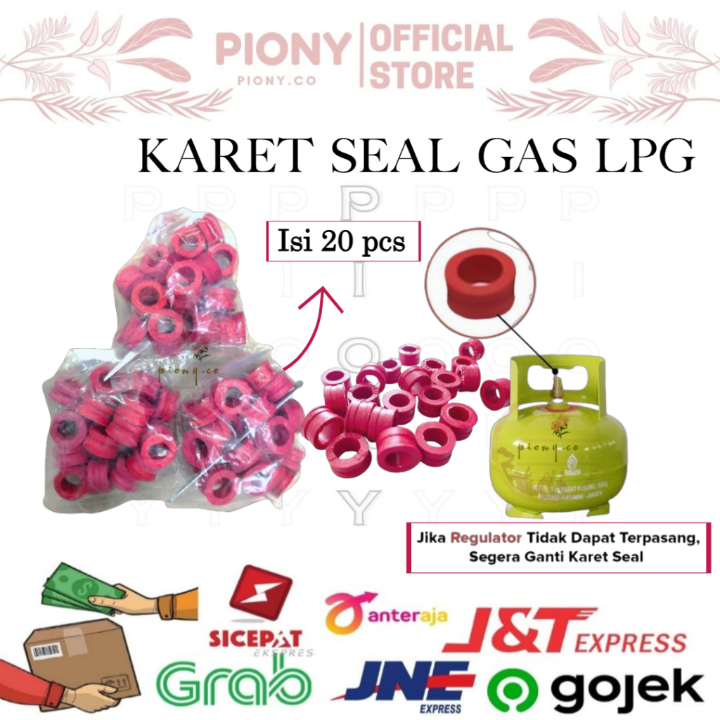 KARET SEAL GAS ELPIJI ANTI BOCOR / KARET TABUNG GAS ISI 20 PCS PERBUNGKUS LENGKAP / PENGAMAN SEAL TA
