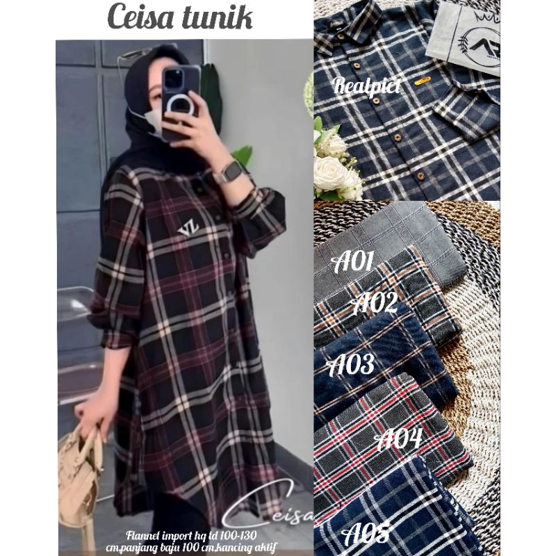 CEISA TUNIK FLANEL IMPORT