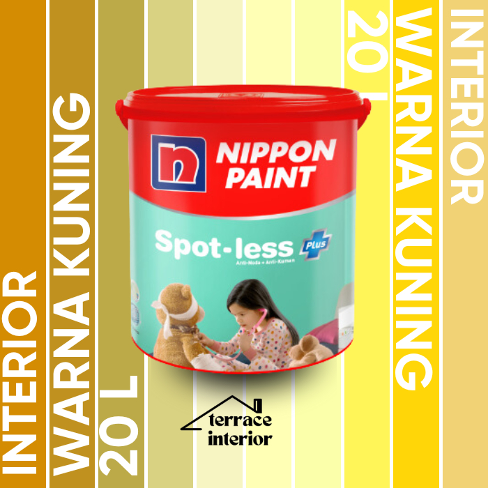 Cat Tembok Spotless Plus Nippon Paint Interior Warna Kuning 20 Liter