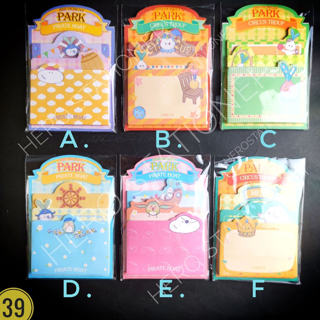 

Joyko memo stick sticky note kertas amusement park MMS-39
