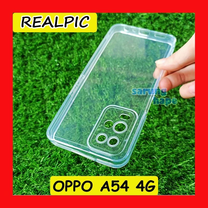 Softcase silikon space transparan Oppo A54/A54S casing airbag TPU protect camera
