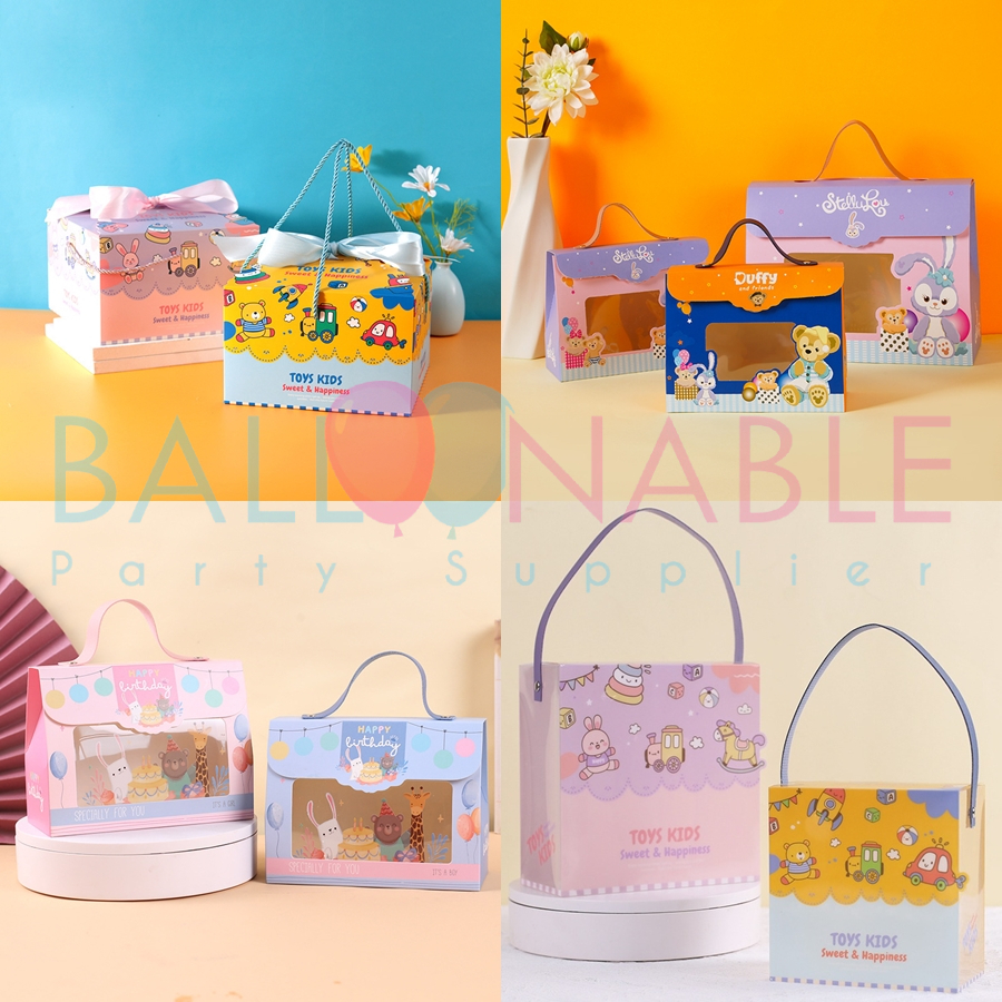 

Paper Bag / Paperbag / Goodiebag Ulang Tahun / Hampers Ultah Kertas Motif Karakter Satuan