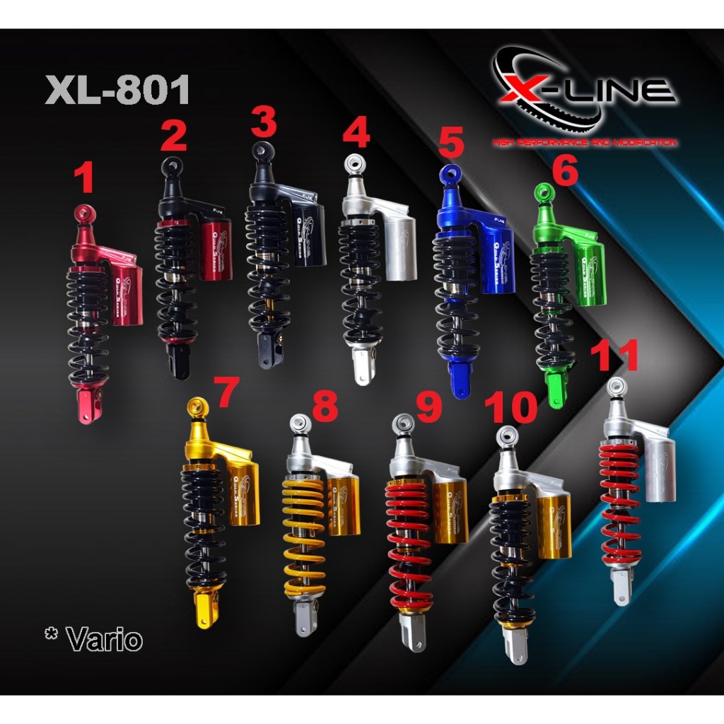 Shockbreaker Motor Matic Tabung Adjustable Variasi XLine  801
