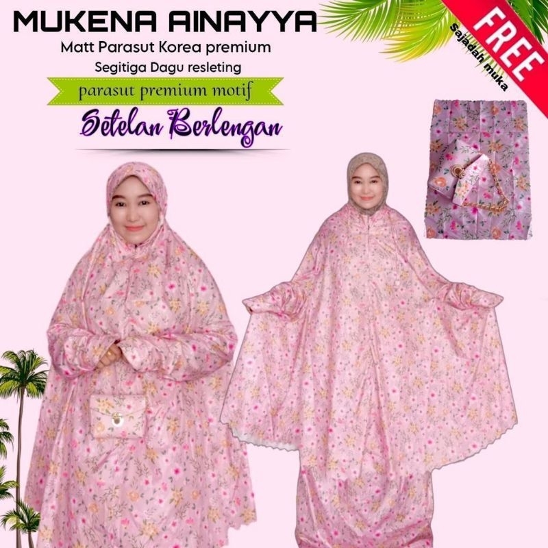 mukena ainayya setelan berlengan