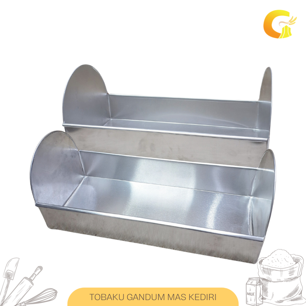 Loyang Roti Sisir Roti Sobek Cetakan Roti Sisir Alumunium Premium