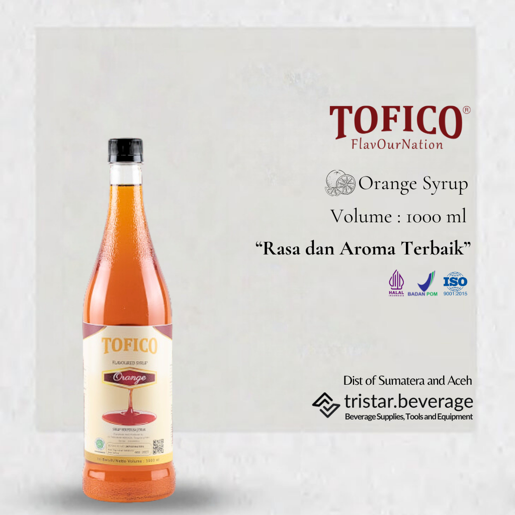 

TOP COLLECTION - Sirup Premium Rasa Jeruk / Orange - Tofico Syrup 1 Liter