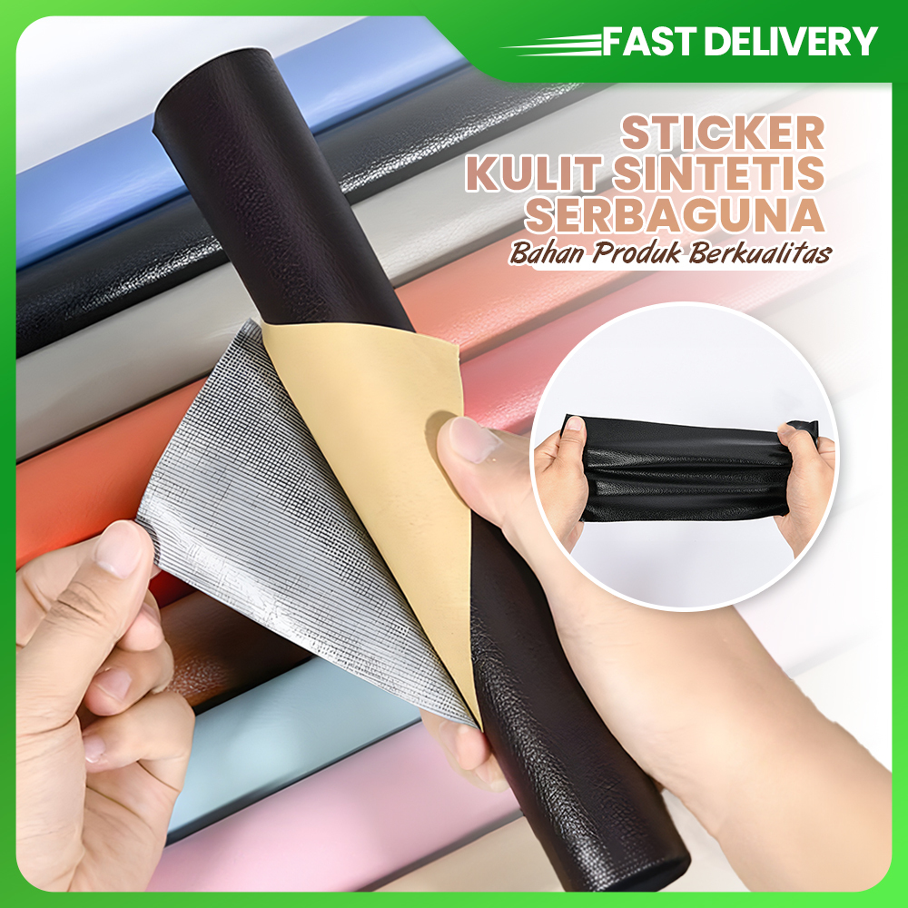 Stiker Tempelan Sofa Sobek Kulit Jok Motor Robek Tambal Kursi Bangku Berlobang Serbaguna