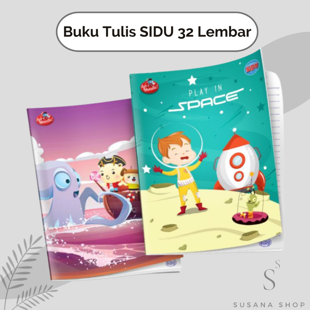 

Buku Tulis Merk SIDU isi 32 Lembar / Buku Tulis / Buku Catatan