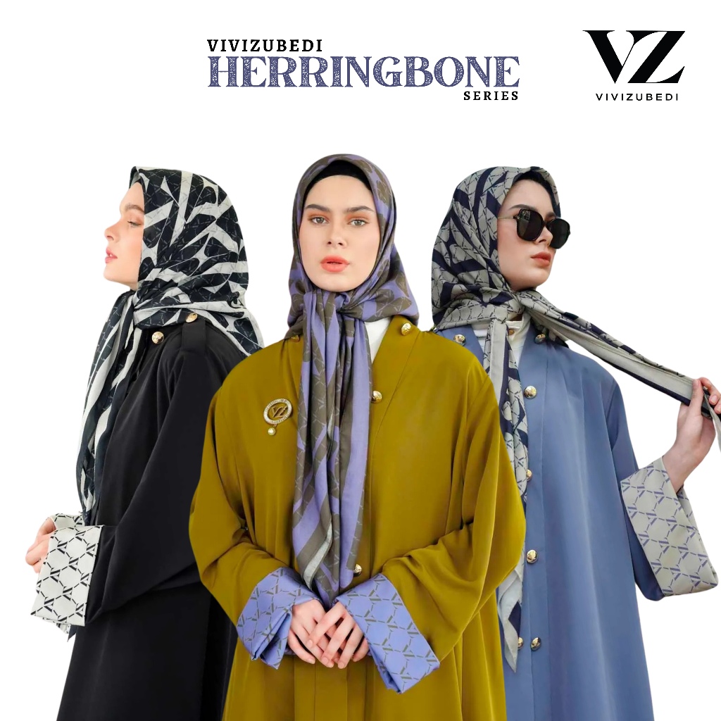 VZ HERRINGBONE SCARF / VZ herringbone scarf /  VZ Herringbone Scarf Original by VIVI ZUBEDI
