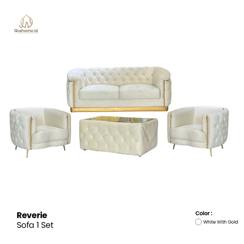 Qiahome.id Reverie Sofa Set | Sofa Premium | Sofa Mewah | Set Sofa Ruang Tamu | Sofa Ruang Tamu Mewa