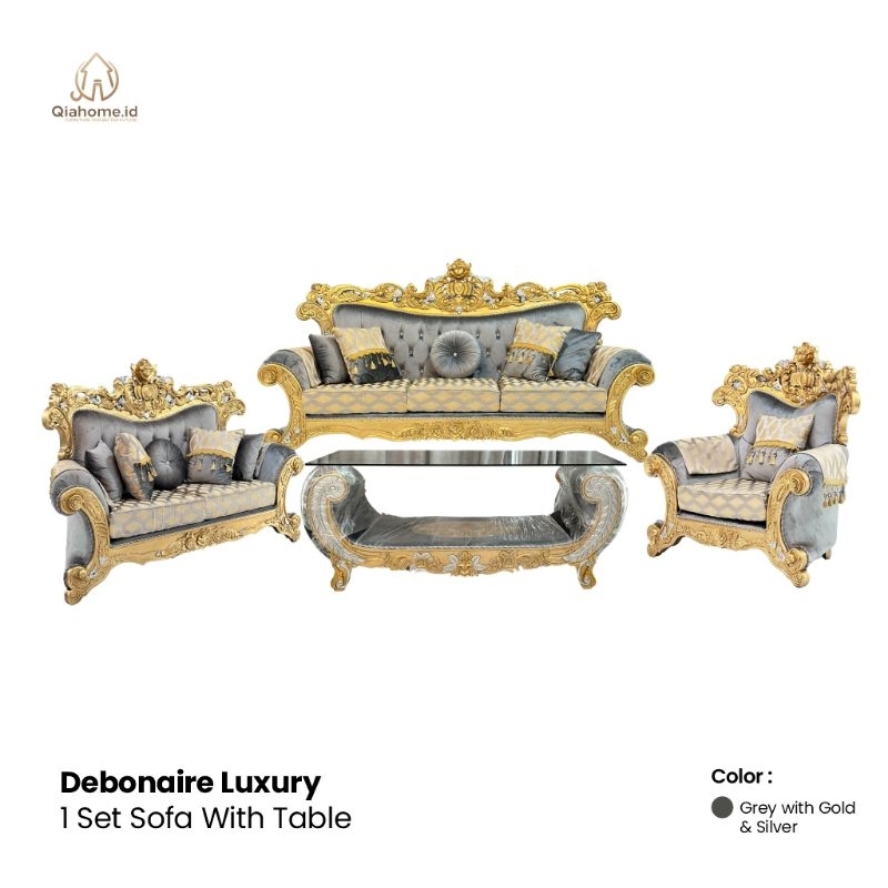 Qiahome.id Debonaire Lixury Set Sofa | Set Sofa Premium | Sofa Mewah 1 Set | Sofa Mewah